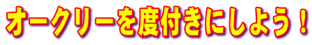 �I�[�N���[��x�t���ɂ��悤�I
