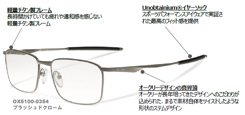 OAKLEY(オークリー)度付き対応チタン製オプサルミックメガネフレーム ...